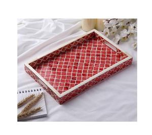 Plateau de service en os naturel de style vintage pour table à manger décor à la maison ferme et hôtel plateaux de service de fruits secs au meilleur prix - Product Image 4