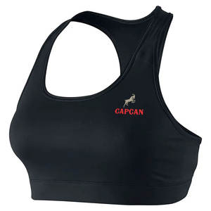 Hot 100% Polyester/Spandex Fitness Bra Sujetador deportivo más vendido con función transpirable Precio de logotipo impreso personalizado - Product Image 2