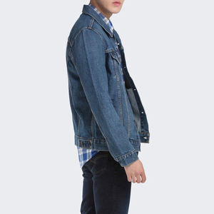 Veste en jean décontractée pour homme, collection hiver, détails boutonnés, personnalisable, 100% coton, prix bas, livraison rapide, quantité en gros - Product Image 5