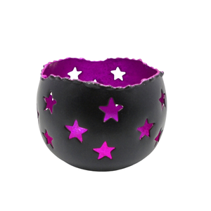 Nouveau support votif rond en fer décoratif pot de bougie en feuille d'or pour la décoration d'éclairage de noël de salon et de table - Product Image 5