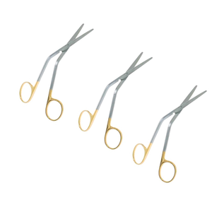 Tijeras Quirúrgicas Anguladas Profesionales de 14.5 cm, Acero Inoxidable, Manuales, de Alta Calidad, Certificadas por la CE, Instrumento Médico para Hospital - Product Image 6