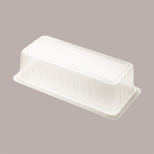 25pcs Couvercle de plateau rectangulaire jetable Medoro 15x30 cm Alcas - Product Image 2