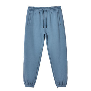 Pantalones Deportivos Casuales de Invierno para Hombre al por Mayor - Ecológicos 100% Algodón Lona Felpa Gruesa Cintura Elástica Cierre con Cordones Estampados - Product Image 3