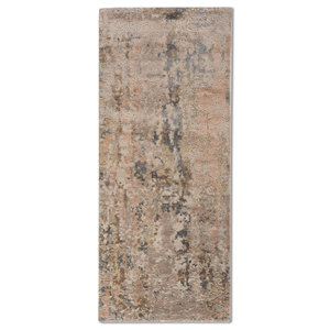 Uvenuti Abstract Pattern Wool & Bamboo Silk Hand Knotted Rugs Ivory for Home Living Room or Hallway-Rectangle <b>Carpet</b> LRB-1539 - Product Image 1
