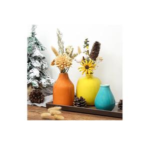 Jarrones de cerámica decorativos de granja de diferente calidad, jarrones nórdicos desgastados, jarrón Floral de imitación con acabado de arena Beige - Product Image 4