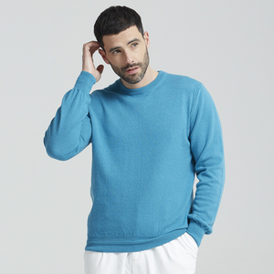 PAOLO NERO Italy-Made Men's <b>100</b>% Eco-Cashmere Knit Sweater Anti-Pilling Crew Neck Long Sleeves for Winter ODM Supply - Product Image 1