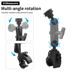 VINmounts Starlink Mini Bracket Mounting Kit Ball Head 360-Degree Rotation Easy Install Dual Socket Arm Heavy-duty Clamp - Product Image 2