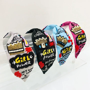 Diadema Hecha a Mano con Cuentas Coloridas de Moda para Mujeres y Niñas, Accesorios para el Cabello, Cómoda, Ligera y Elegante - Product Image 6