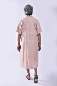 Robe de jour beige craie Anabella en gros |   Robe élégante décontractée pour le travail, pour les collections de vente au détail |   Production OEM Prête à l'Emploi - Product Image 6