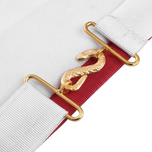 Delantal Masónico de la Orden de la Estrella de Oriente, Terciopelo Morado, Bordado a Mano, Delantal de la Estrella de Oriente, Servicio OEM - Product Image 5