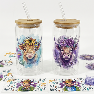 Vinilos UV para Transferencia de Calor, 16oz, Resistentes al Agua, Listos para Aplicar, para Vasos de Vidrio y Plástico - Product Image 2