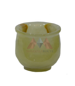 Nouveauté, OEM/ODM personnalisé, pot en onyx portable fait à la main, pierre naturelle verte de haute qualité, article de collection d'art très vendu, décoration d'intérieur - Product Image 4