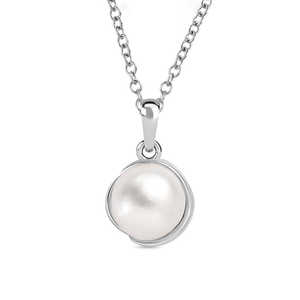 Collier de fleurs en perles d'eau douce en argent pur Ornate Jewels, design élégant et attrayant SP01614A - Product Image 3