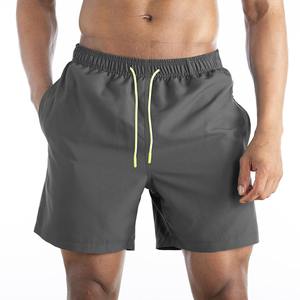 กางเกงขาสั้นว่ายน้ําแห้งเร็วสั้นผู้ชายซับตาข่ายกางเกงขาสั้นสวมใส่สบายๆพร้อมกระเป๋าโลโก้สีที่กําหนดเองพิมพ์กางเกงขาสั้นสําหรับผู้ชาย - Product Image 2