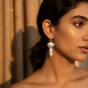 Elegantes Pendientes de Plata de Ley 925 con Perlas para Mujer, Accesorio de Joyería Premium - Product Image 1
