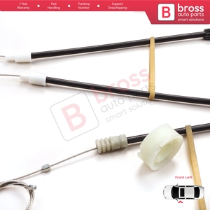 BWR914 Kit de reparación de regulador de ventana izquierda para Golf MK3 MK4 A3 1E7 1V7 1994-2002 2 puertas Cabrio Convertible 1E0837401 - Product Image 6