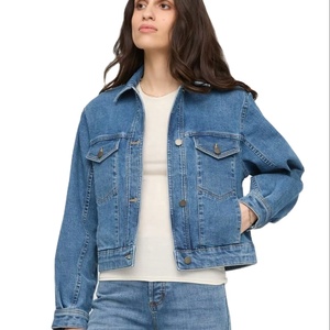 OEM Manufacturer Stylish Summer Top <b>Vest</b> Women's Fashion Jeans <b>Jacket</b> With Button Straight Pocket - Product Image 1