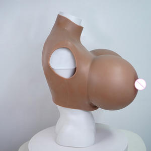 Saf silikon gerçekten yumuşak yapay Cosplay sahte göğüsler süper büyük göğüsler erkekler için silikon göğüsler Crossdress - Product Image 4