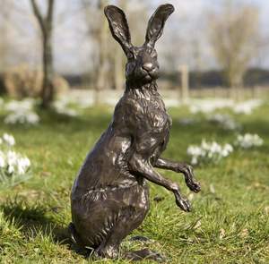 Sculpture animalière en fer forgé moderne de qualité supérieure, élégance rustique, accent de maison pour la décoration de jardin extérieur et la décoration intérieure vintage - Product Image 3