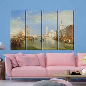 Decoración en lienzo de Venecia: Obra de arte de la Virgen de la Salud de José Turner, 4P: Enmarcado en lienzo - Product Image 1