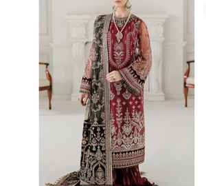 Costume pour femmes, vêtements décontractés, robe pour femmes musulmanes, shalwar kameez pakistanais avec dupatta, 3 pièces - Product Image 4