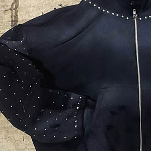 Sudaderas con capucha de diamantes de imitación de lavado ácido para hombre de nueva tendencia - Product Image 6