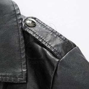 Veste de motard haut de gamme élégante et durable pour homme, tailles et couleurs personnalisées, col montant en cuir véritable pour l'automne et l'hiver - Product Image 3