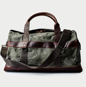 Bolsa de viaje de lona de cuero, lona multiusos para deportes, gimnasio, fin de semana, durante la noche, elegante bolso de mano duradero, - Product Image 3