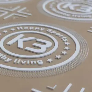 Tem nhãn in chuyển nhiệt silicon 3D tùy chỉnh logo cho quần áo, in nhiệt, dán ủi nóng - Product Image 1