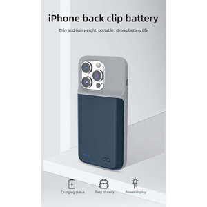 Universal USB Type <b>C</b> Interface <b>Battery</b> Pack with Slim Design Wireless Charging High Capacity Fast Charging Protective Features - Product Image 2