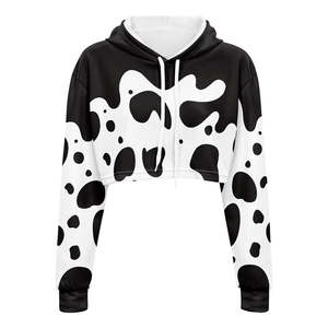 Fournisseur en gros de sweats à capuche à manches longues pour femmes, personnalisables, impression par sublimation, couleur personnalisée, streetwear d'automne, polaire, en vrac - Product Image 1