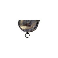 Boussole de poche UV moderne en laiton sur mesure, cadran solaire, horloge de navigation, finition polie, diamètre 8 cm, artisanat métallique fait main d'origine européenne