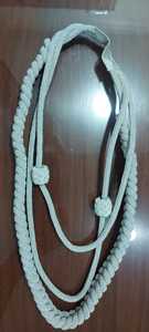 OEM de alta calidad 100% poliéster Shoder cordón plata Blion alambre trenzado Aiguillettes cuerdas varilla patrón de Metal personalizado prendas - Product Image 2