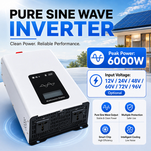 <span class=keywords><strong>Inversor</strong></span> de Energía Solar de Onda Sinusoidal Pura de <span class=keywords><strong>3000W</strong></span>, 12V 24V <span class=keywords><strong>48V</strong></span> 60V 72V 96V, Fabricante OEM ODM - Product Image 1