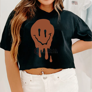 2025 New Fashion Women's Crop <b>Top</b> High Quality Custom Logo OEM T Shirt Eco-Friendly Crop Tee - Product Image 3
