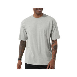 Camiseta extragrande a la moda para hombre, camisetas atléticas de cuello redondo, Camiseta básica de algodón de manga corta Premium suave informal - Product Image 4