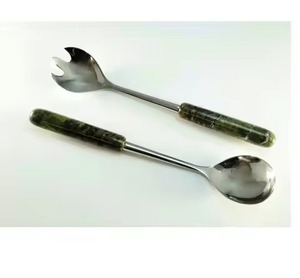 Black Color Marble <b>Salad</b> <b>Server</b> Set Kitchen Tools Set - Product Image 1