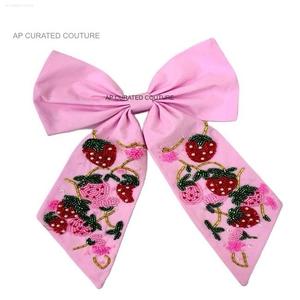 Diseñador hecho a mano mujeres y niños lazo para el pelo multicolor bordado con cuentas diadema para vacaciones de verano moda - Product Image 5