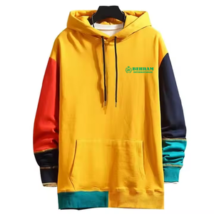 เสื้อฮู้ดสำหรับผู้ชายผ้าคอตตอนแห้งเร็วเสื้อฮู้ดแฟชั่นผ้า100% - Product Image 4