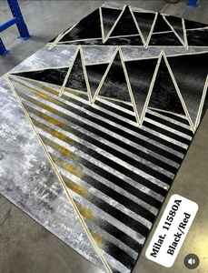 Alfombra Turca de Poliéster Afelpada Adiva, Tejida a Máquina con Diseño Jacquard, de Pelo Alto, Reversible, Acolchada, Lavable, Antideslizante, de Yute para el Hogar - Product Image 2