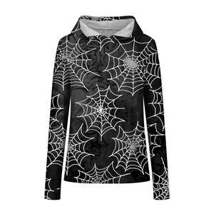 Sudadera con Capucha Oversize Tejida para Mujer, Casual, de Forro Polar, con Estampado Gráfico Deportivo, Personalizada, para Invierno, con Diseño Frontal Personalizado OEM - Product Image 6