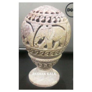 Indian Best Designer Handmade Natural Soapstone <b>Elephant</b> Carving Design Tea Light <b>Candle</b> <b>Holder</b> For Home And Cafes Decoration - Product Image 1