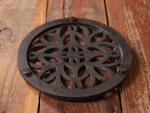 With Dark Brown Color Finished Modern Design <b>Trivet</b> With Nickle Color Tabletop Heat Resistance <b>Pan</b> & Hotpot Protective <b>Trivet</b> - Product Image 3