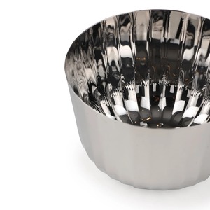 Tazón para servir de acero inoxidable de lujo, acabado plateado decorativo, no tóxico, duradero para el hogar, Hotel, restaurante, fiesta, boda, uso - Product Image 2