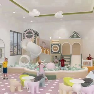 Castillo Inflable Interior, Parque Infantil Grande, Diversión Familiar, Trampolín Personalizado, <span class=keywords><strong>Escalera</strong></span>, Tobogán, Pelotas Oceánicas, Equipo Starsky - Product Image 5