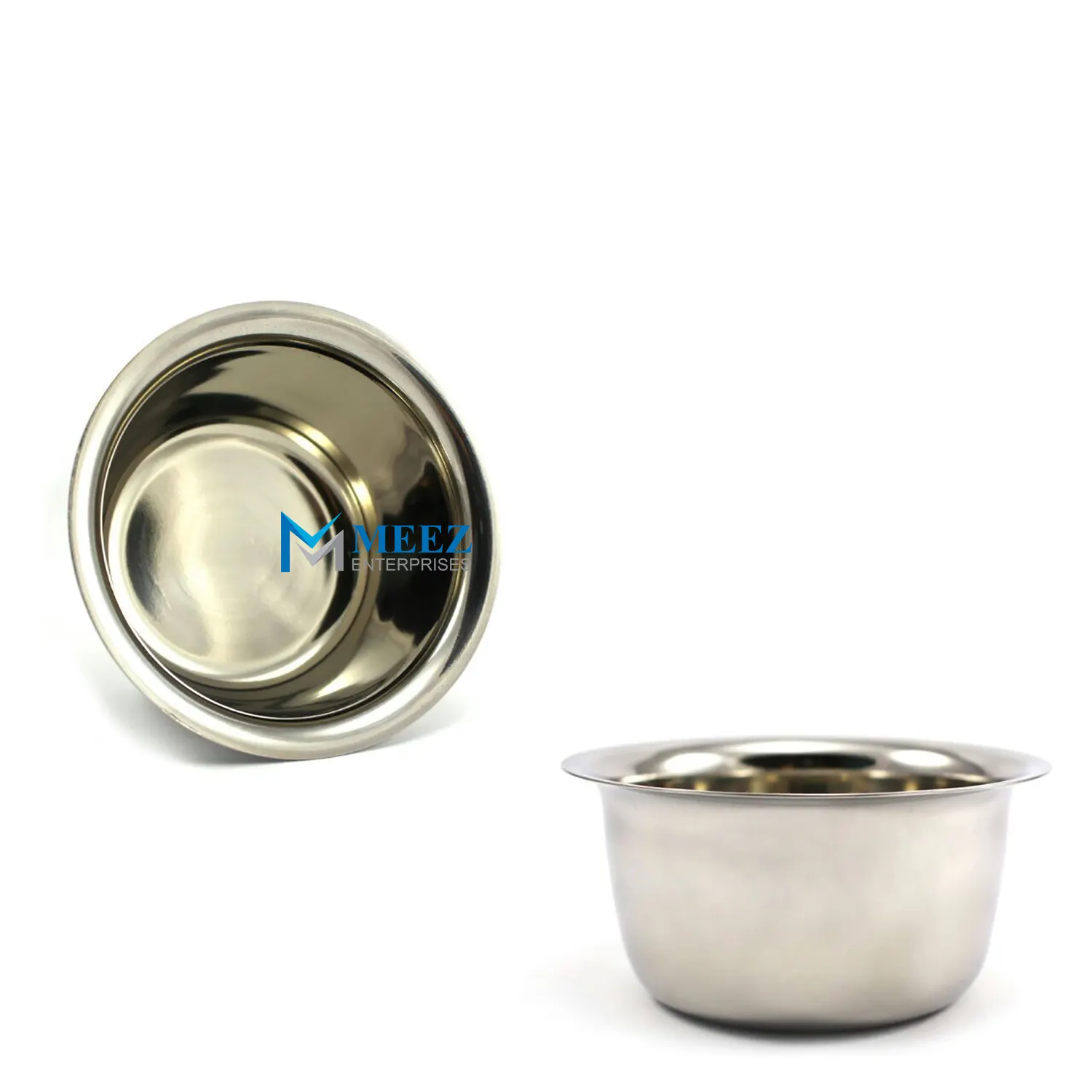 Private Label Vintage High Grade Polished Stainless Steel Men's Shaving Cup for Soap Cream Tool