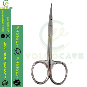 2025 excellente qualité incurvé et arrondi nez cheveux ciseaux pour hommes, 2 PC ensemble ongles cuticule manucure ciseaux cisailles Kit - Product Image 1