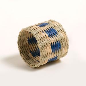 Anneaux de serviette en herbe de mer colorés, décoration de table pour événements et anniversaires, vente en gros d'anneaux de serviette en herbe de mer - Product Image 3