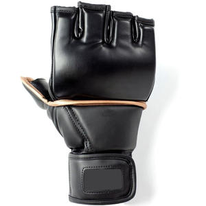 Gants de MMA en cuir de vachette de haute qualité, nouveau design, avec logo personnalisé, mélange de couleurs, poignées pour l'entraînement aux arts martiaux en plein air - Product Image 1