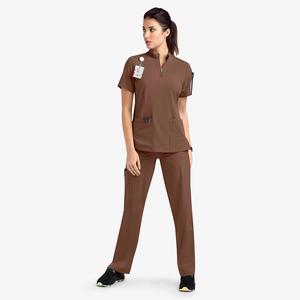 Ensembles de blouses d'infirmière en tissu tissé coton-polyester unisexe, blouses médicales pour usage hospitalier avec service OEM - Product Image 1
